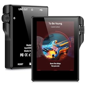 96GB HiFi MP3 Player with Bluetooth 5.3, Lossless DSD DAC FLAC, Portable High Resolution Lossless Digital Audio Music Player, up to 256 GB