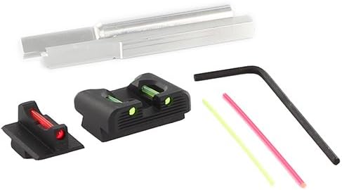 Dawson Precision Sig P320 Compact Charger Fixed Sight Set - Fiber Optic Rear & Fiber Optic Front