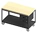 Durham HMT-3060-2-MT-2DR-95 Mobile Table, 2 Shelves, 2 Drawers