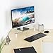 VIVO Glass Ergonomic Tabletop Riser, Triangle Desktop Universal Corner Stand for Computer Monitor LCD LED TV, Monitor, Laptop, Notebook, and More, STAND-V000Q