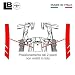 3D Stickers Boomerang Kit para Scooter XCITING 500 compatible KYMCO PROTECTIONS