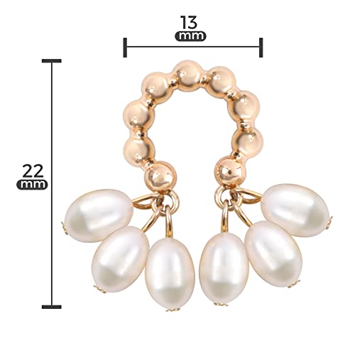 Pearl Earrings For Women, Pearl Drop Dangle Earrings, Plated Vintage Freshwater Baroque Pearl Stud Earrings Jewelry For Women Girls Gitfs #TOP1
