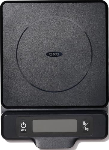 OXO Good Grips 5-lb Kitchen Scale with Pull-Out Display, Black