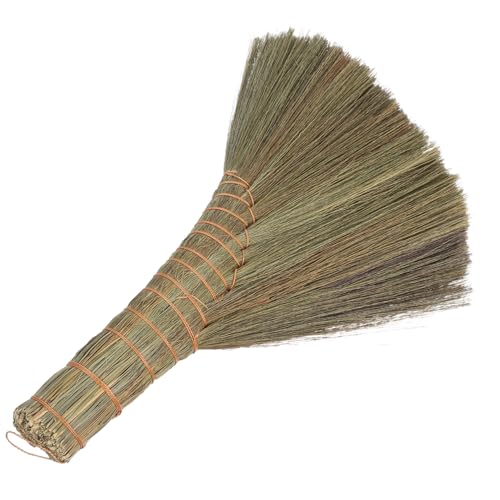Alipis Scopa in Paglia Morbida Fatta Mano per Pulizia Interna Elettricità Statica Spazzola Delicata per Divani e Letti e Leggera per Mobili e Superfici Sensibili