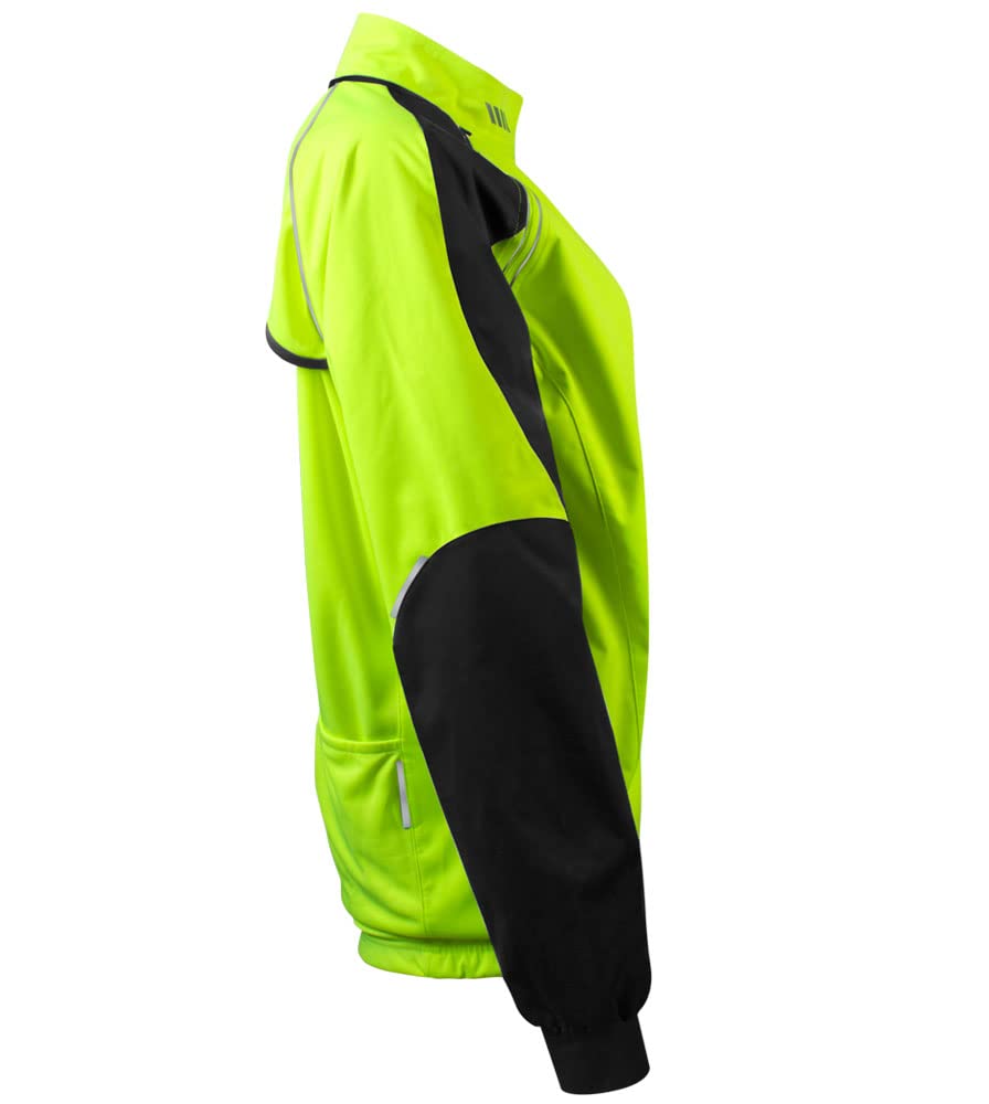 AERO|TECH|DESIGNS | Women's Maya Bolero Convertible Windbreaker Jacket | Safety Yellow | Medium