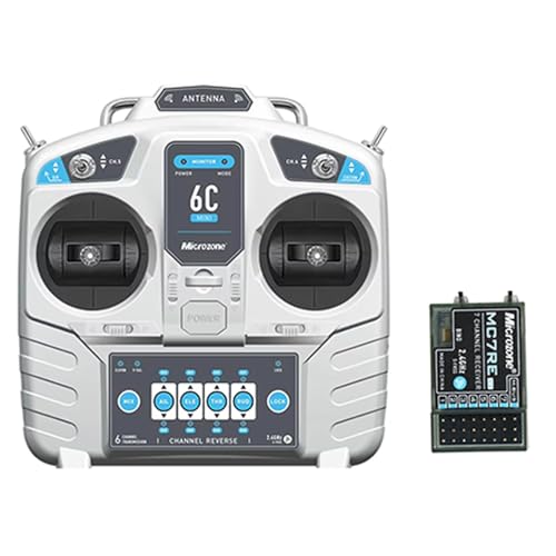 Microzone 6C-MINI 2.4GHz 6-Channel RC Transmitter with MC7RE-V2 Receiver by Modelhive - Used condition - US$43.69