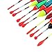 OriGlam Fishing Float and Bobber - Trout Wood Slip Spring Oval Stick for Fishing