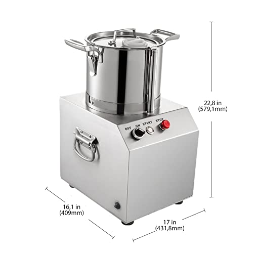 GorillaRock Food Chopper | Electric Food Processor | Stainless Steel | 1400RPM Motor | Wide Application | 110V (4L)
