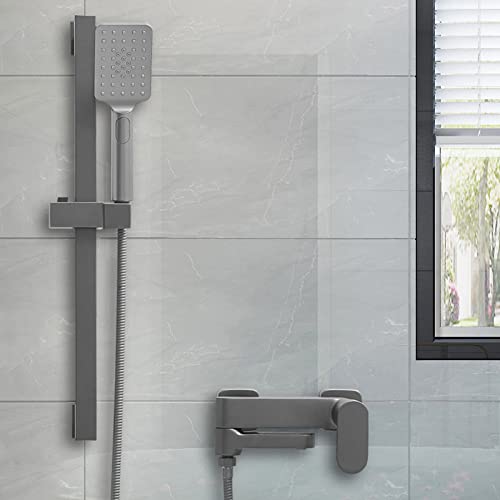 Mitigeur bain douche en laiton gris pour régler vos variations d'eau