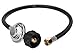 DOZYANT 2 Feet Universal QCC1 Low Pressure Propane Regulator Grill Replacement with 24 inches hose for Most LP Gas Grill, Heater and Fire Pit Table, 3/8" Female Flare Nut