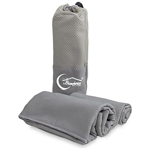 Tex family Juego de toallas de microfibra gris 1+1 Cover