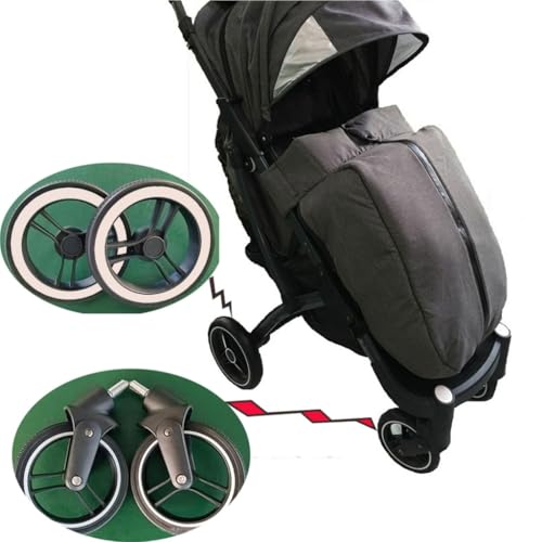 Miniatura 5 de Conjunto De Ruedas De Caucho Y Metal Para Capazo Y Cochecito - Reposabrazos Delantero De Repuesto Para Plusdearest