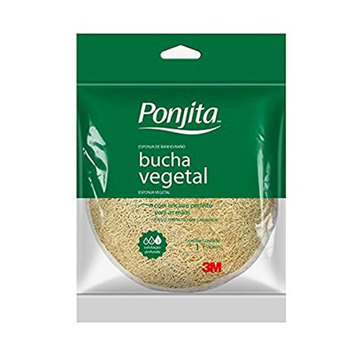 Ponjita Vegetal - Esponja para Banho Amarela de Fibra Natural