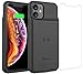 Alpatronix iPhone 11 Battery Case, BX11 5000mAh Slim Portable Protective Extended Charger Cover with Qi Wireless Charging Compatible with iPhone 11 (6.1 inch) (Black)