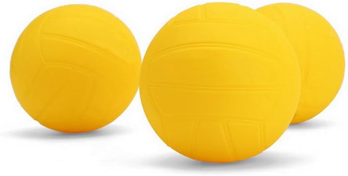 Spike Replacement Balls 3-Pack with Pump for Roundnet Game Mini Volleyball Pool Game