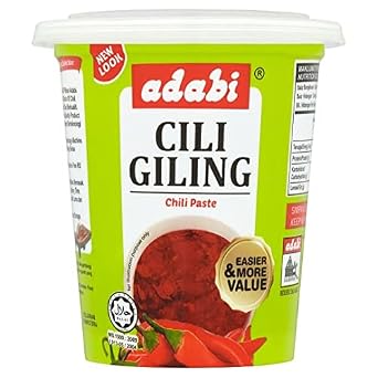 Adabi Cili Giling (Chili Paste) 150g - Adabi Chili Paste with spicy notes, made from fresh picked chillies. Suitable for cooking or use as instant serving sauce.