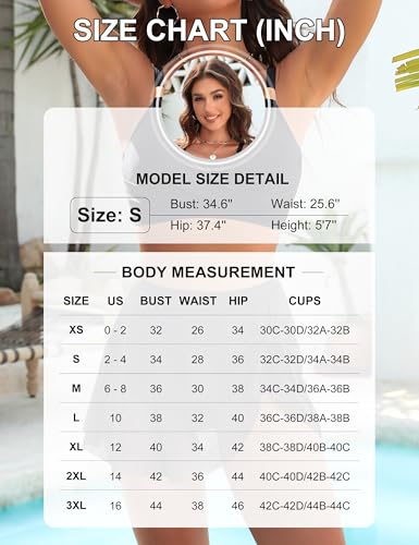 Blooming Jelly Womens Tummy Control Swimsuits Modest High Waisted Bikini 2 Piece Modest 2026 Swimsuit (L, Blue Green)
