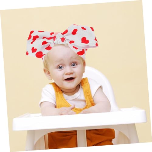 VICASKY Headband with Floral Bow Soft Fabric Headdress for Newborns and Comfortable and Flexible Hair Accessory for Holidays and Daily Wear4