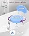 Fvzzin Swivel Shower Chair, 360° Non-Slip Shower Seat with Backrest for Elderly and Disabled, Height Adjustable Rotating Tub Transfer Bench for Seniors Bathroom Inside Shower(Blue)