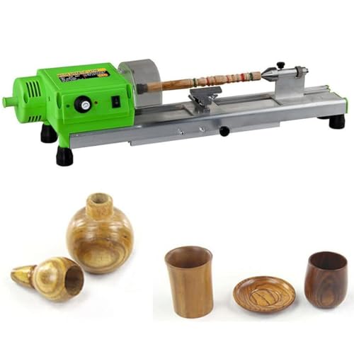 Image of VOLTZ Wood Lathe- 580W Mini Lathe Machine Machining For Table Woodworking Wood Diy Tool Lathe Set Wood Lathe Beads Polisher Machine For Table Woodworking Wood