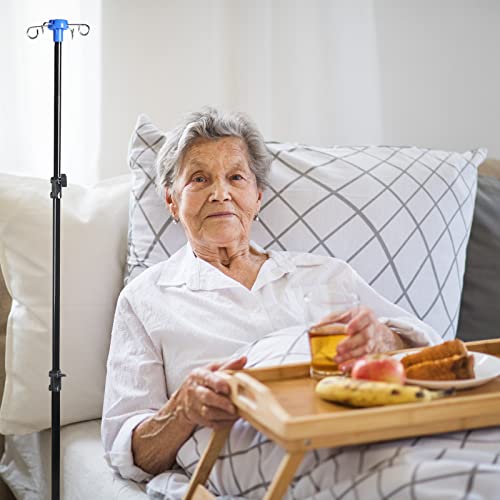Portable Collapsible Iv Pole Stand, 4 Hook 3 Leg Iv Stand Portable Pole Stand For Hospital, Clinic, Wheelchairs, Beds, Home Care #TOP6