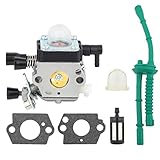 cortacesped stihl rm 248 El carburador con línea de combustible es compatible con Sthil HL45 HL45 HL45Z HL45DZ HS45 Trimmer de cobertura, KM55 KM55R KM55C KM55RC KM55CE KM55RCE KM55RCEZ KM55RDZ KM555RZ KOMBI Motor.