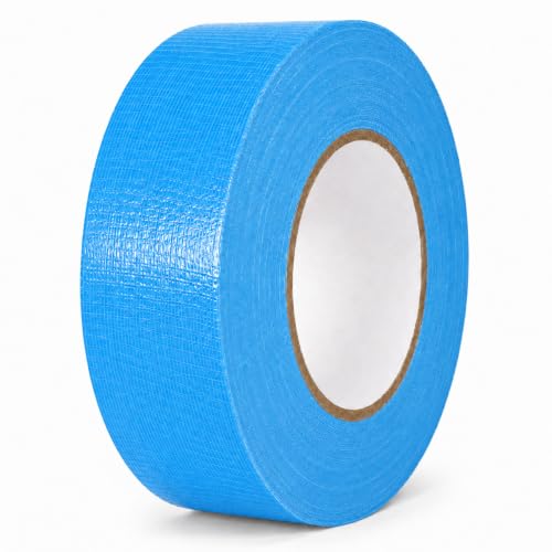 Image of GGR Supplies CDT-36 Sky Blue Cloth Duct Tape, 2 Inch x 60 Yards | Industrial Grade; Waterproof and UV Resistant; Clean Removal With No Sticky Residue; Repairs, Packaging, Bundling and Sealing