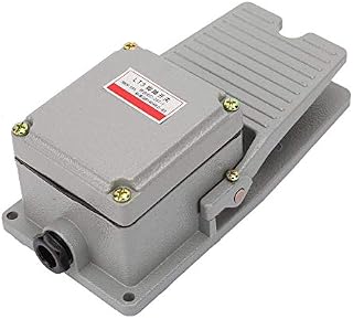 Foot Switch,LT3 Nonslip Momentary Metal Electric Power Foot Punch Hydraulic Press Cold Extrusion Molding Machine Industrial Control Switch
