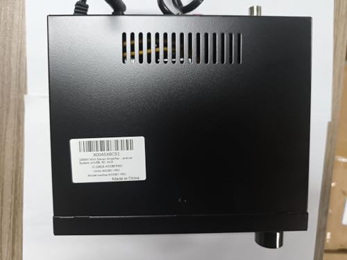 1000W Mini Amplificateur stéréo Bluetooth 5.0 Amplificateur d'alimentation audio, système de récepteur audio stéréo sans fil à deux canaux avec ou sans USB, SD, AUX