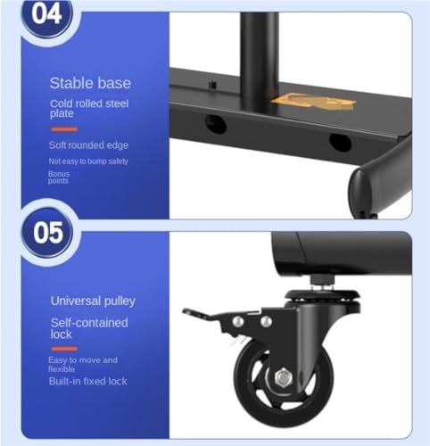 Soporte móvil ajustable para TV 32-75" hasta 100 lb miniatura 7