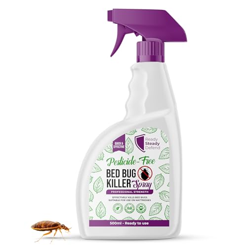 Eco-Friendly Bed Bug Killer Spray 500ml: Non-Toxic, Plant-Based Formula for Effective Pest Control, Safe on Mattresses & Upholstery