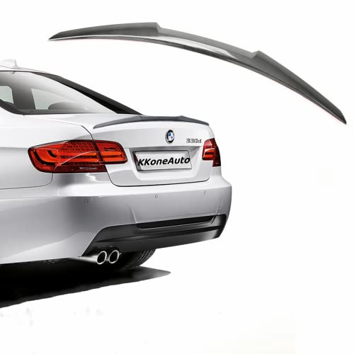 Kkoneauto Rear Spoiler Wing Compatible With 2012-2018 Bmw F30, 2014-2019 F80 M3, 320I 325I 328I 330I 335I 340I 4-Door Sedan, Rear Trunk Spoiler Rear Trunk Lid Wing Spoiler, Carbon Fiber Style #TOP7