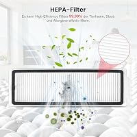 25 Stück Zubehör für Xiaomi X20 Max / X20 Pro Saugroboter | Ersatzteile 2 Hauptbürste 6 Staubbeutel 6 Wischpad 4 HEPA Filter 6 Seitenbürste 1 Reinigungszubehör – Ansicht 6