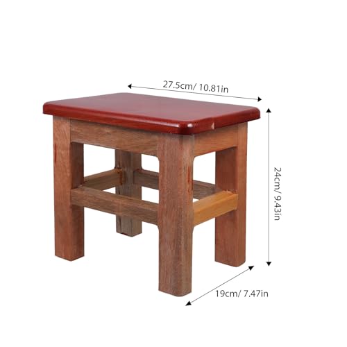 Petit tabouret en bois massif STOBAZA pour maison et dortoir - 4