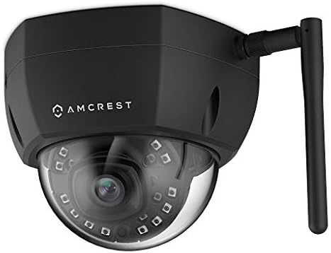 Amcrest ProHD Outdoor 2 Megapixel WiFi Vandal Dome IP Security Camera - IP67 Weatherproof, 2MP (1920 TVL), IP2M-851B (Black)