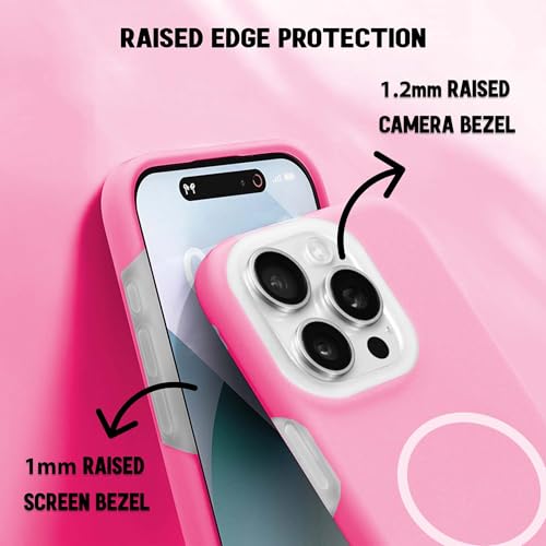 Image of Kratos Soft Silicone Case Cover Compatible with iPhone 16 Pro - Everyday Comfort Protection, Wireless Magnetic Charging Case with Raised Edge Camera & Screen Protection, Shock-Resistant Design