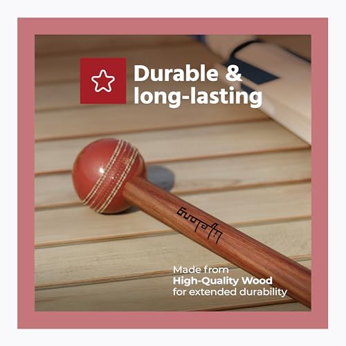 Image of Lifelong Wooden Ball Mallet for Cricket | Dual-Sided | Durable Wood Construction | Optimally Weighted for Effective Ball Preparation