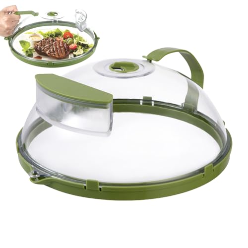 Cubierta Antisalpicaduras para Microondas | Tapa Antisalpicaduras Bol con Asa,Protector de Calor Encimera - para Horno, Microondas, Cocina, Hogar, Encimera, Cocción, Restaurante, Vaporera