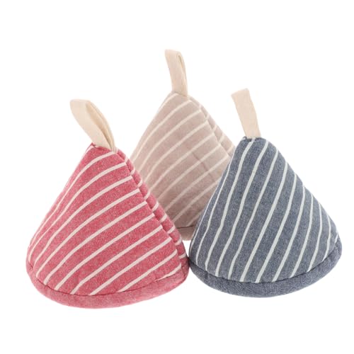 Tapa de maceta triangular COLLBATH, pack de 3 piezas de algodón para un cocinado seguro 2