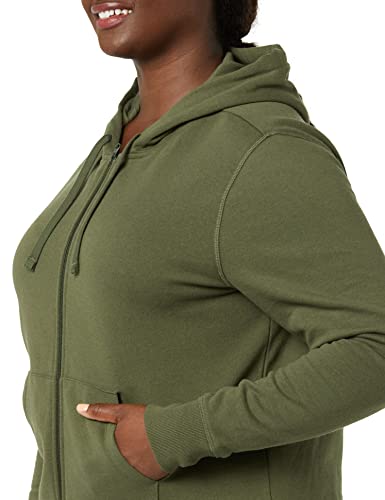 Image of Amazon Essentials Women's Midweight Fleece Full-Zip Hoodie with Drawstring (Available in Plus Size)