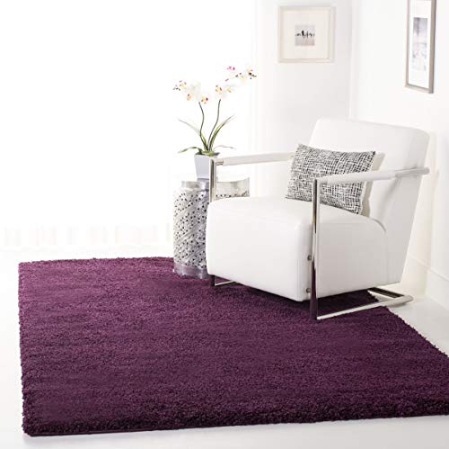 Safavieh California Premium Shag Collection 3' X 5' Purple Sg151 Non-Shedding Living Room Bedroom Dining Room Entryway Plush 2-Inch Thick Area Rug #TOP5
