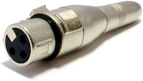 kenable XLR Male Pins to 6.35mm Mono Jack Socket Adapter Converter