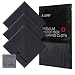 Lupin Microfiber Cleaning Cloths, Large 3 + 1 PACK Premium Ultra Lint Free Polishing Cloth for Cell Phone, Tablets, Laptops, iPad, Glasses, Auto Detail, TV Screens & Other Surfaces - Black