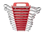 TEKTON 45-Degree Offset Box End Wrench Set with Holder, 11-Piece (6-32 mm) | WBE24411