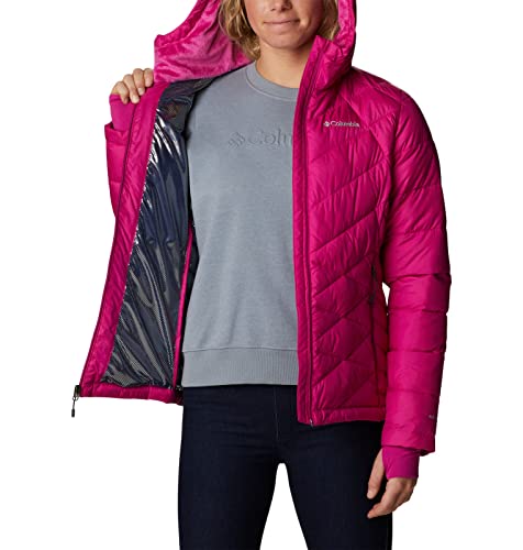 Image of Columbia Women's Omni-Heat Reflective Heavenly Hooded Hiking & Trekking Down Standard Length Jacket