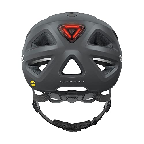 ABUS Urban-I 3.0 MIPS city helmet - bike helmet with impact protection, rear light, visor and magnetic fastener - for men and women - Image 2