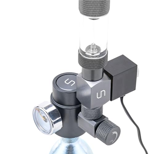Ultum Nature Systems Micro CO2 Regulator Kit - CO2 Kit for Nano Freshwater Planted Aquariums, Minimal Aesthetic CO2 System w/Bubble Counter for Disposable CO2 Cartridges - Regulator Kit by Ultum Nature Systems - Used condition - US$95.75