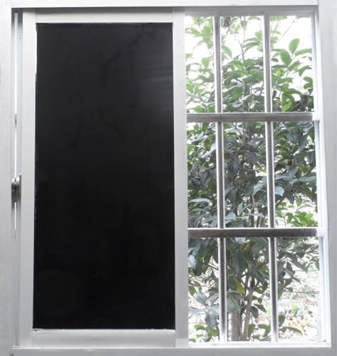 Image of CREON Privacy Window Tint Adhesive Sheets for Home Solar Film Heat Control Window Film Black Out Office Privacy Glass Window Sticker Smooth Glass (20 X 96- INCH)-Static Cling