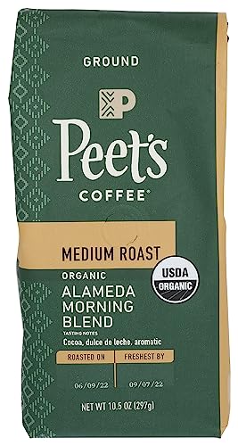 Peet's Coffee & Tea Organic Alameda Morning Blend Medium Roast Coffee, 10.5 Oz #TOP15