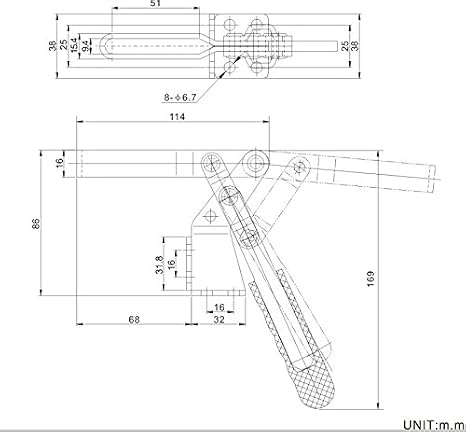toggle clamps Horizontal Handle Toggle Clamp CH-20820